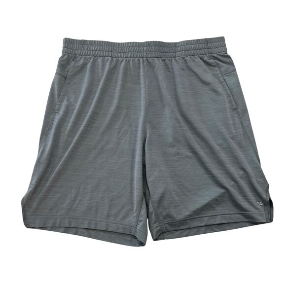 DSG Mens Light Gray Drawstring Side Slit Elastic Waist Athletic Shorts XL - Picture 1 of 7